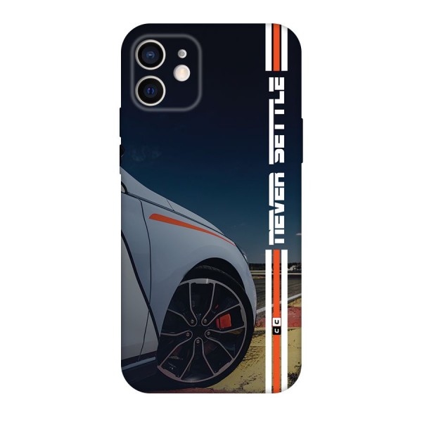 Never Settle SuperCar Back Case for iPhone 12 Pro